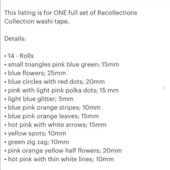 Recollections | Washi Tube | Big Bloom - Picture 4 of 5